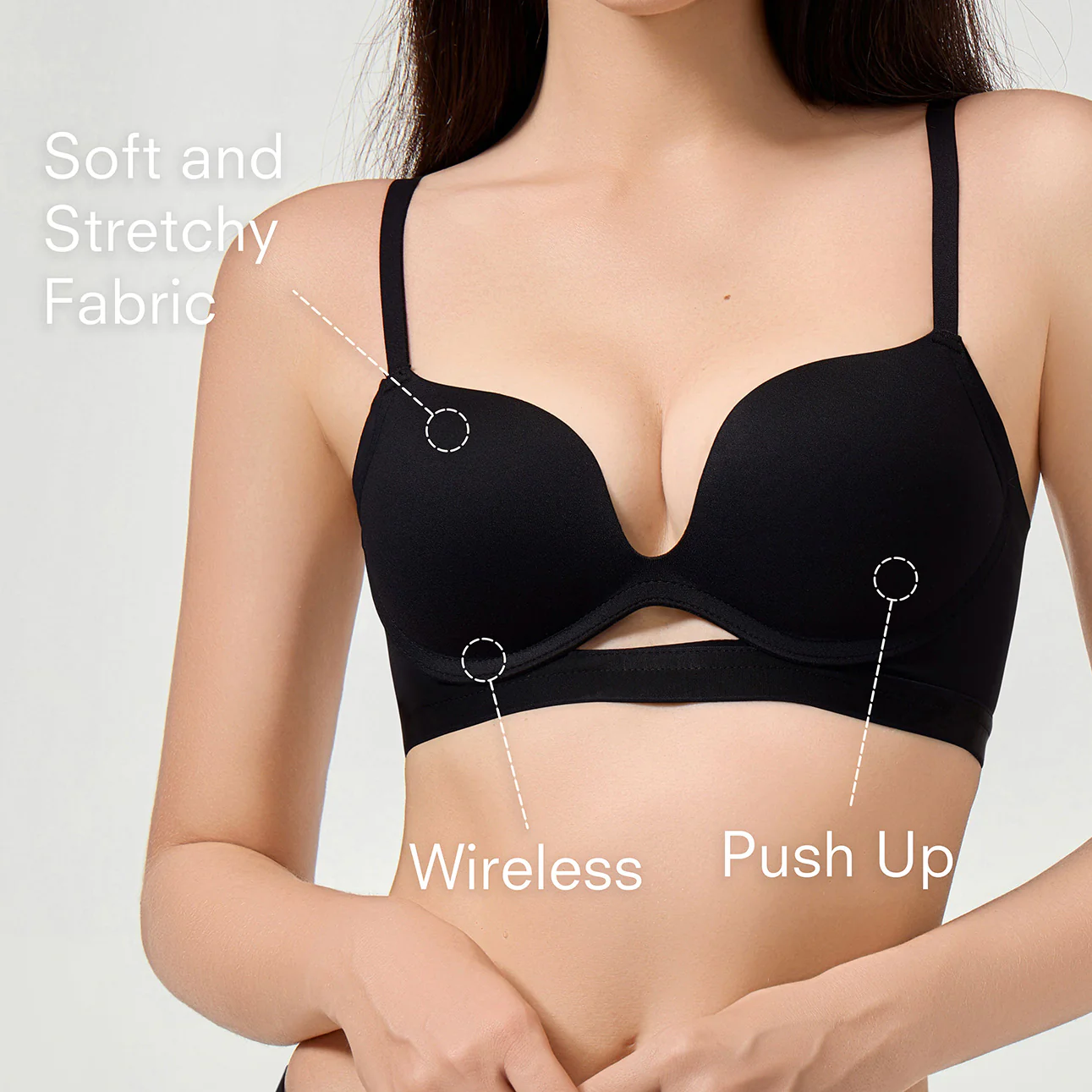 Office Elegance - Wireless Push-up Bra - Image 3